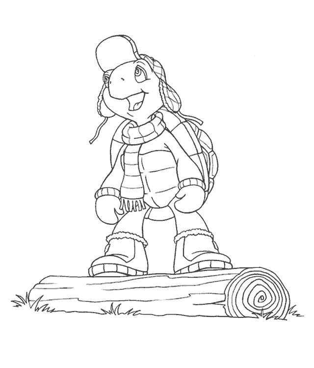 Coloriage de Franklin la tortue gratuit