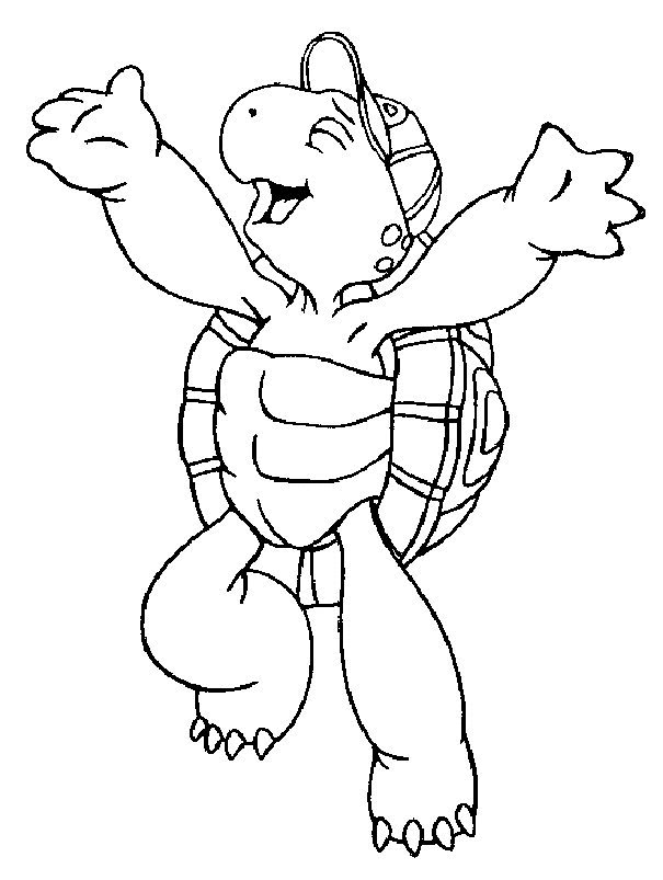 Coloriage de Franklin pour maternelle