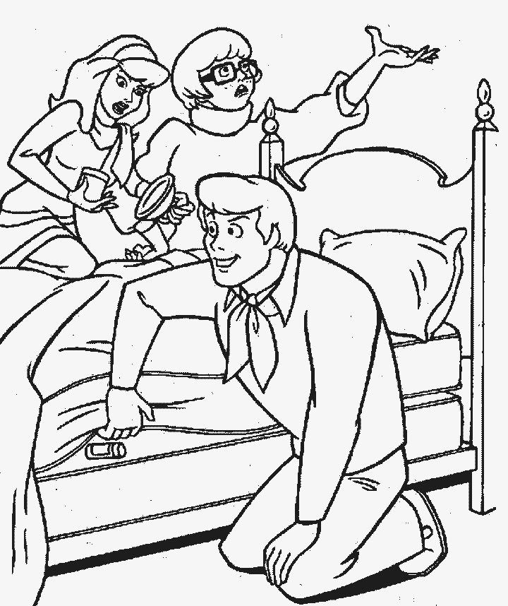 Coloriage de Fred Jones dans Scooby Doo