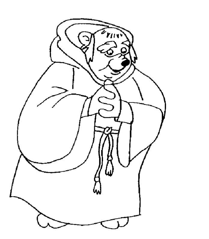 Coloriage de Frère Tuck 
