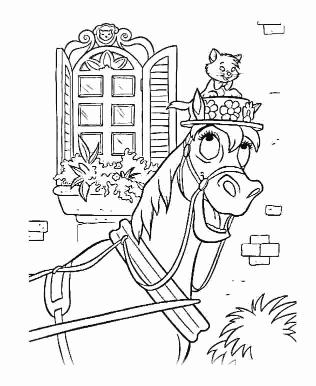 Coloriage de Frou Frou et Toulouse