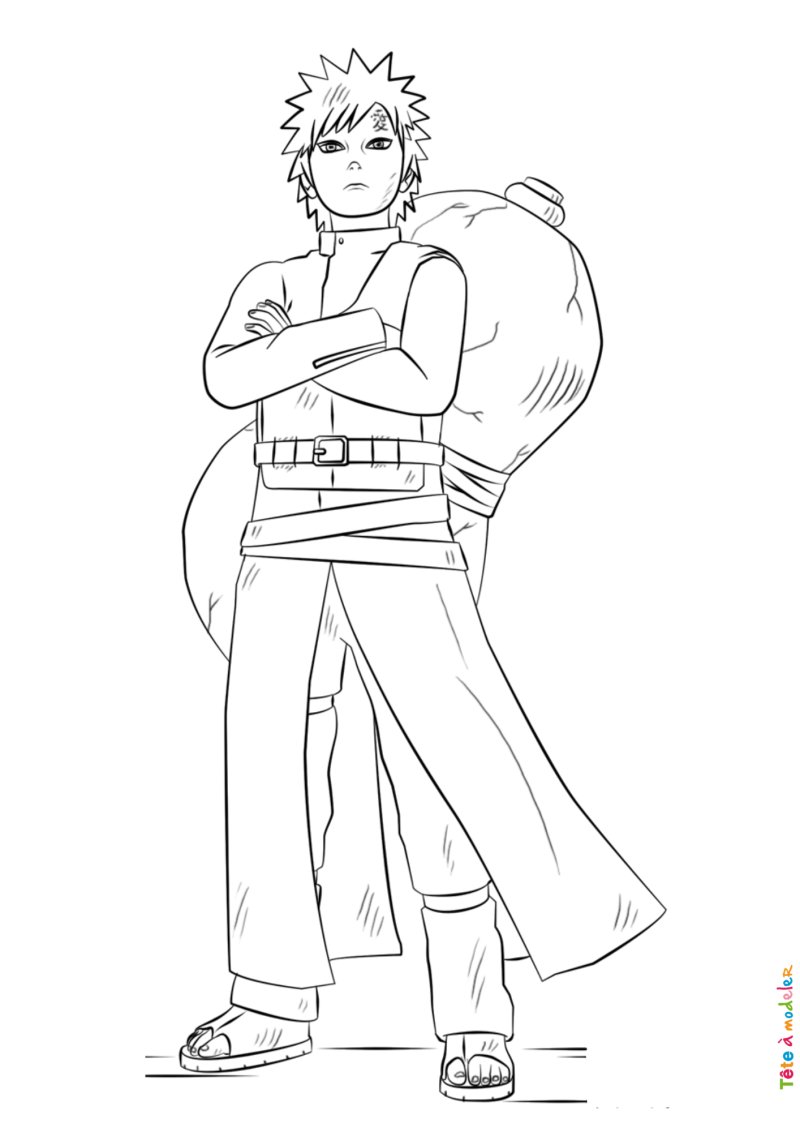 Coloriage de Gaara