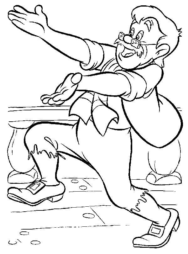 Coloriage de Gepetto