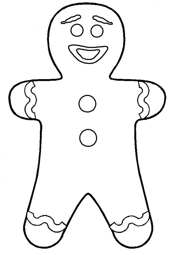 Coloriage de Gingy Shrek