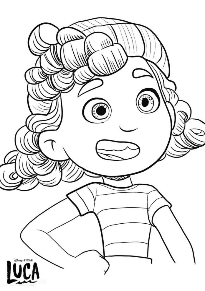Coloriage de Giulia 