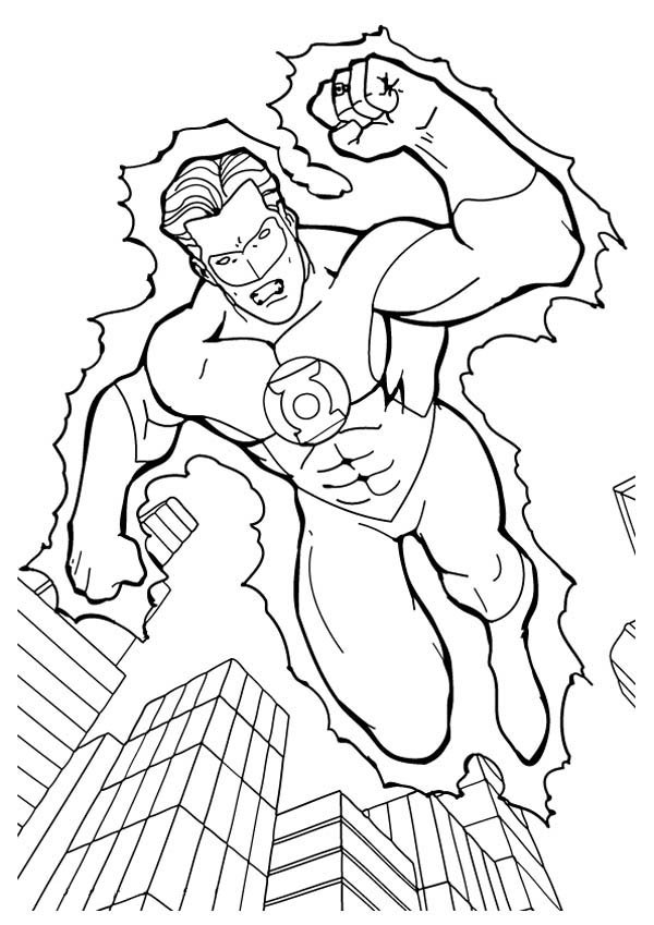Coloriage de Green Lantern #1
