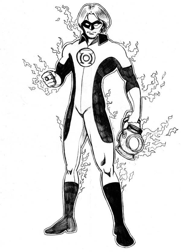 Coloriage de Green Lantern #4