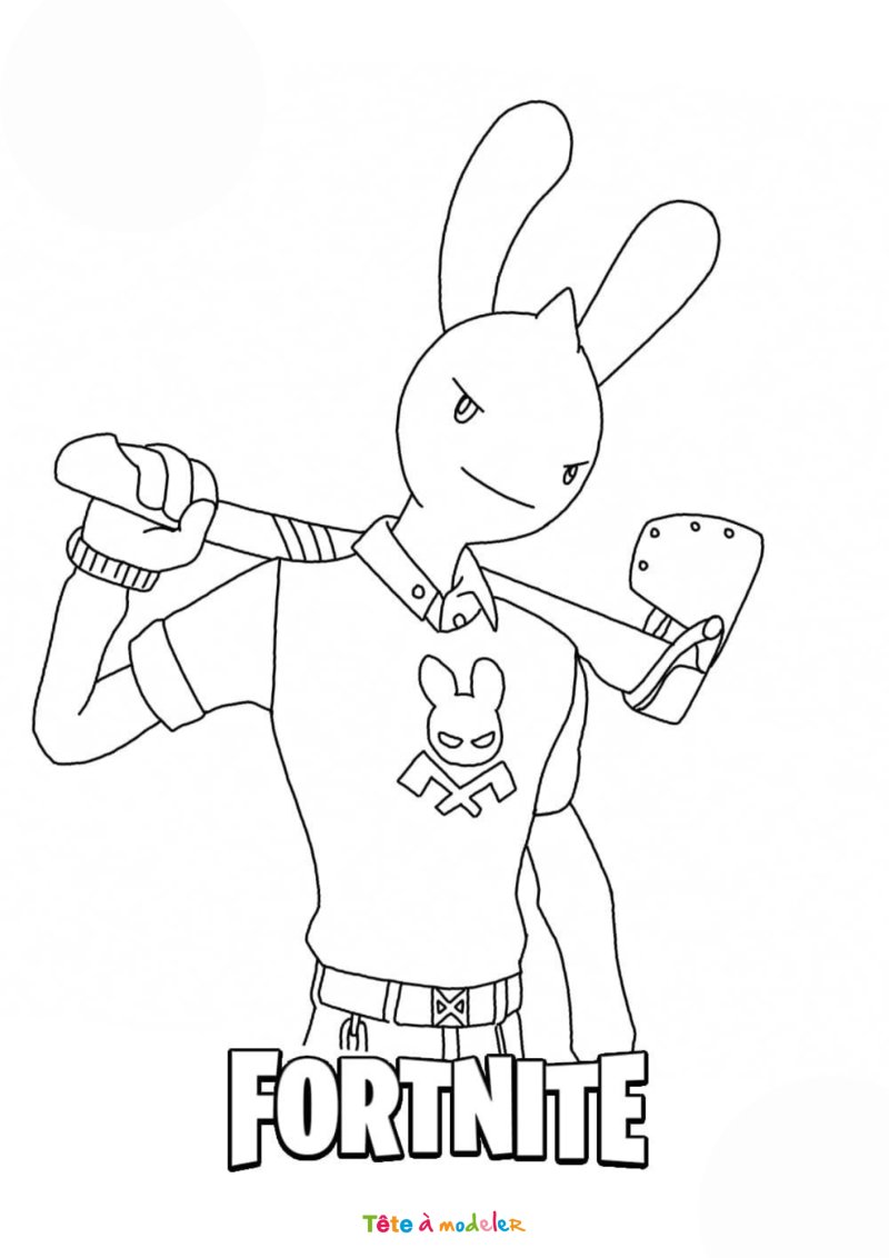 Coloriage de Guggimon de Fortnite