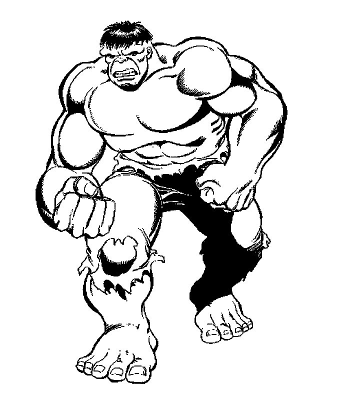 Coloriage de Hulk