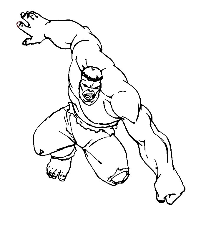 Coloriage de Hulk