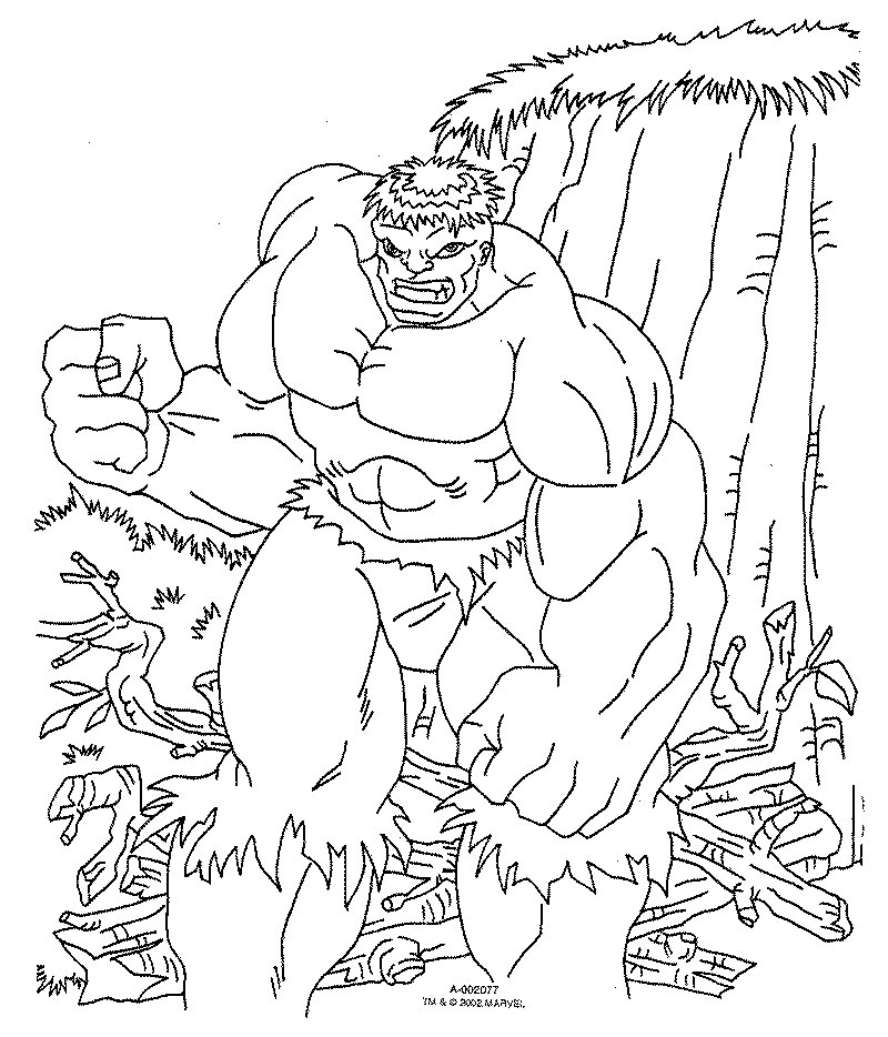 Coloriage de Hulk