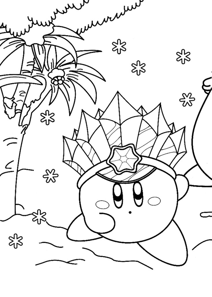 Coloriage de Ice Kirby de Nintendo