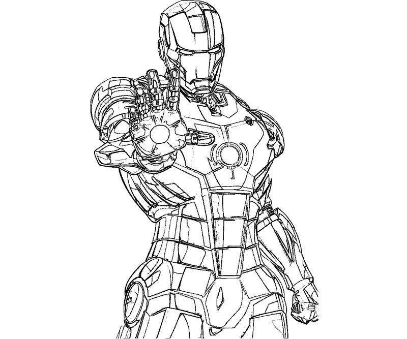 Coloriage de Iron Man