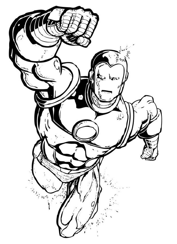 Coloriage de Iron Man