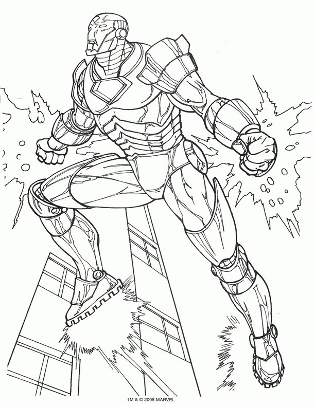 Coloriage de Iron Man