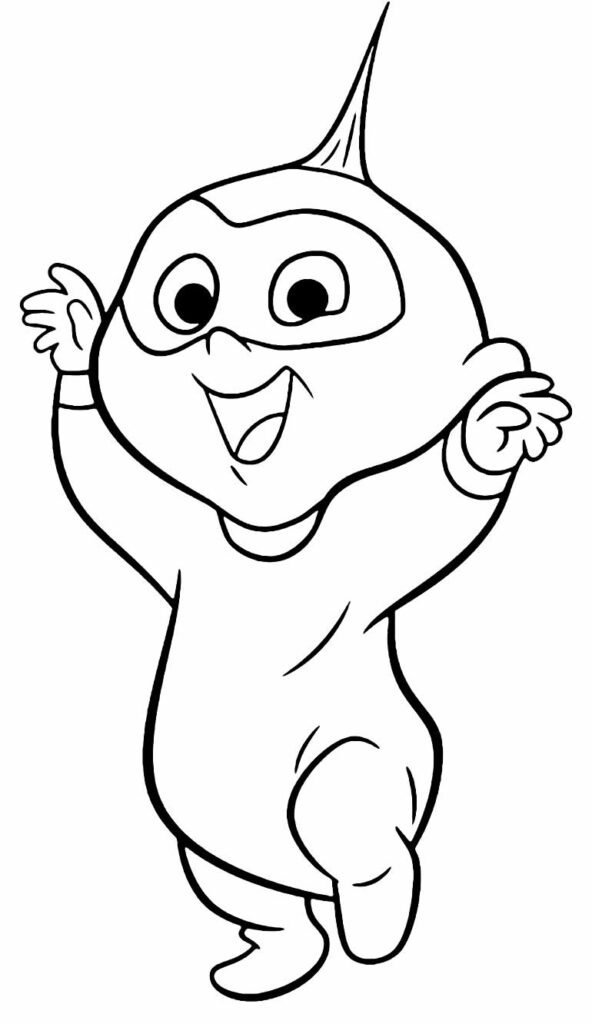 Coloriage de Jack Jack qui s'amuse