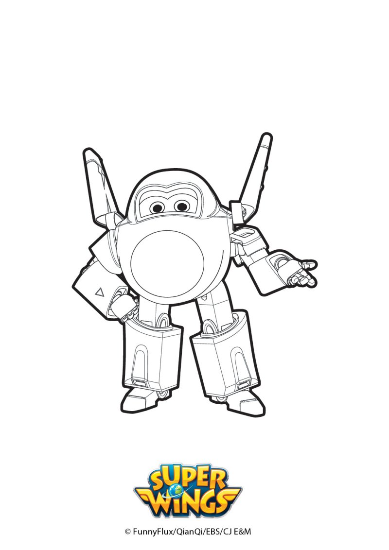Coloriage de Jérôme - Super Wings