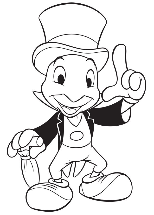 Coloriage de Jiminy Cricket