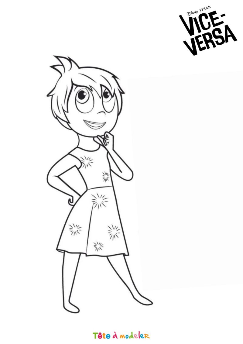 Coloriage de Joie