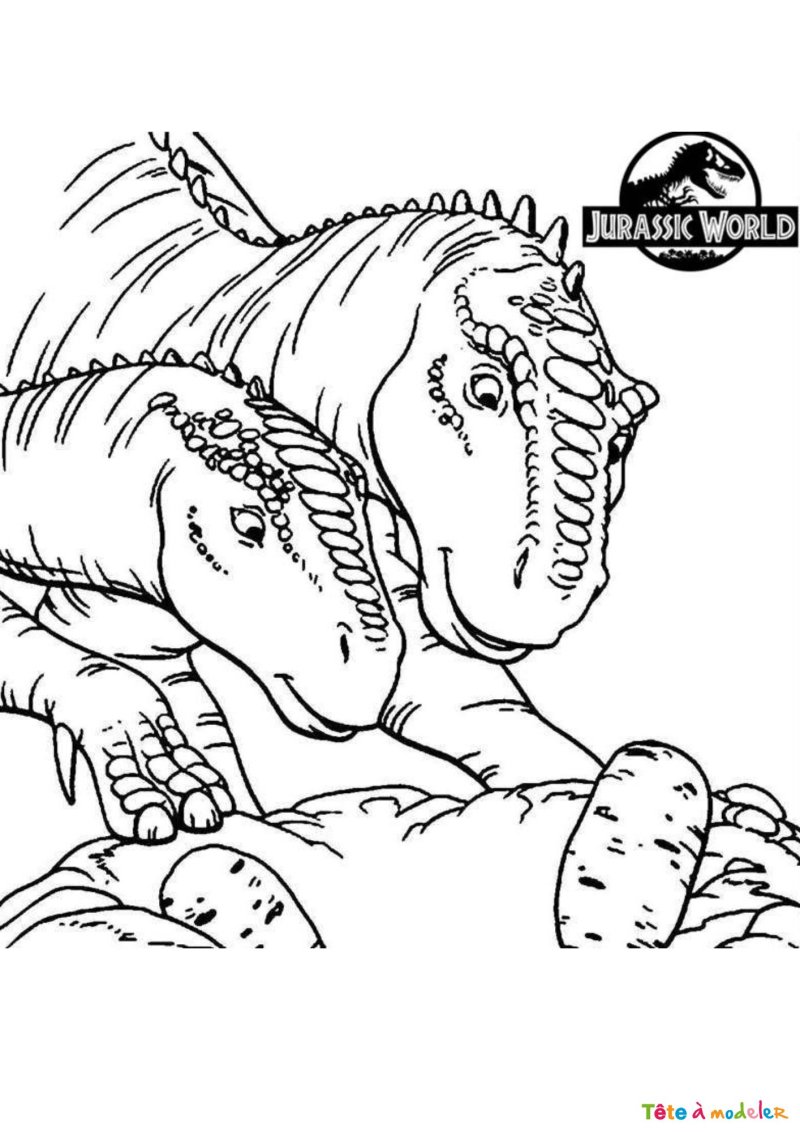 Coloriage de Jurassic World gratuit