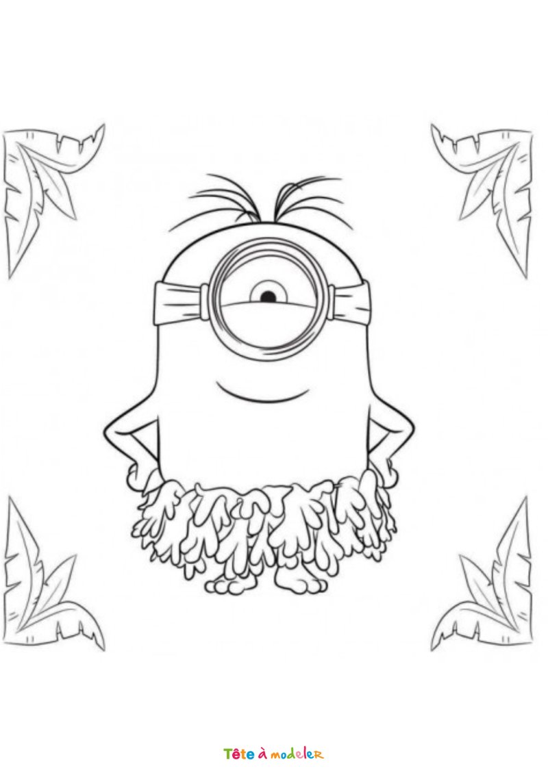 Coloriage de Kevin le minion