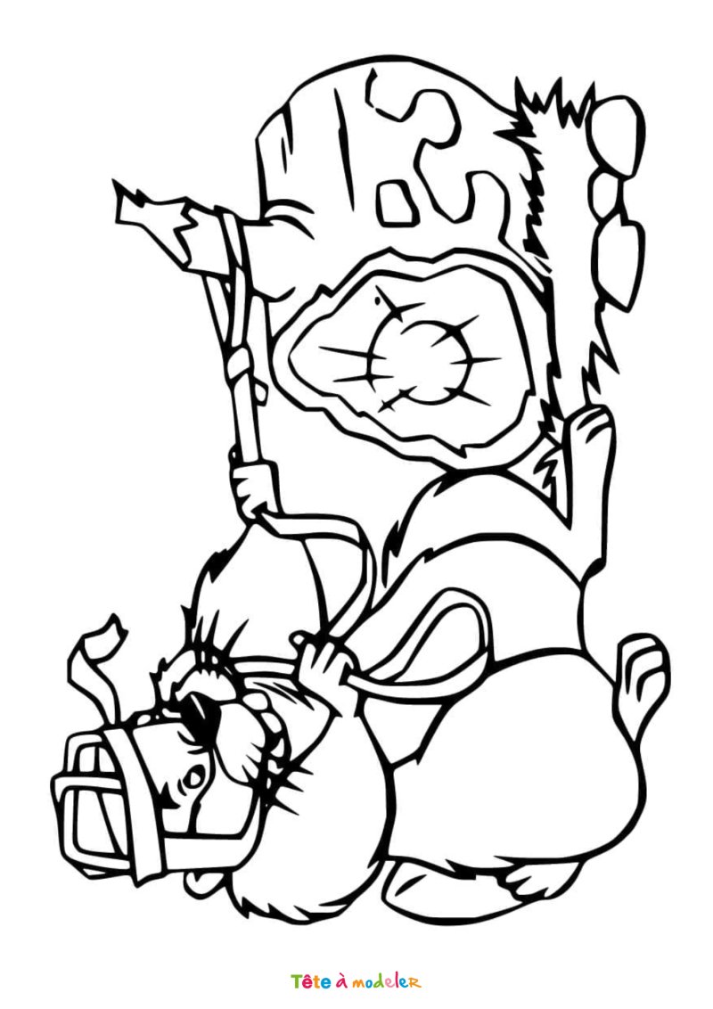 Coloriage de la Belle et le Clochard gratuit