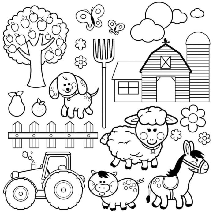Coloriage de la ferme en ligne