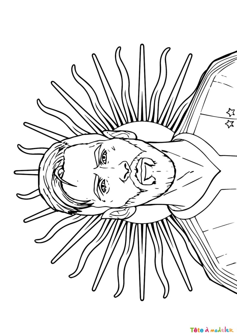Coloriage de la star Messi