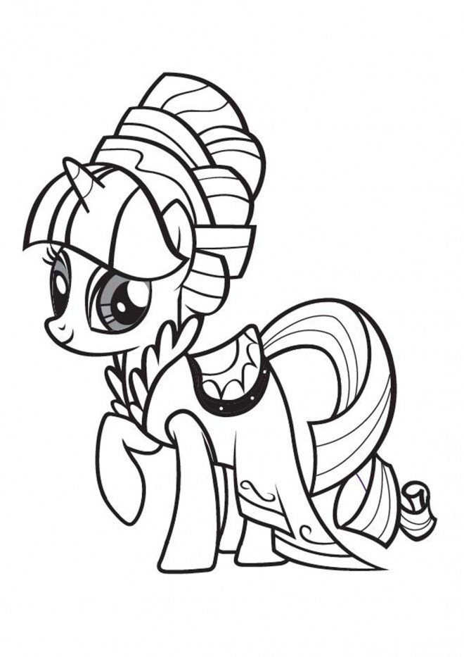 Coloriage de l'ami de Celestia à imprimer