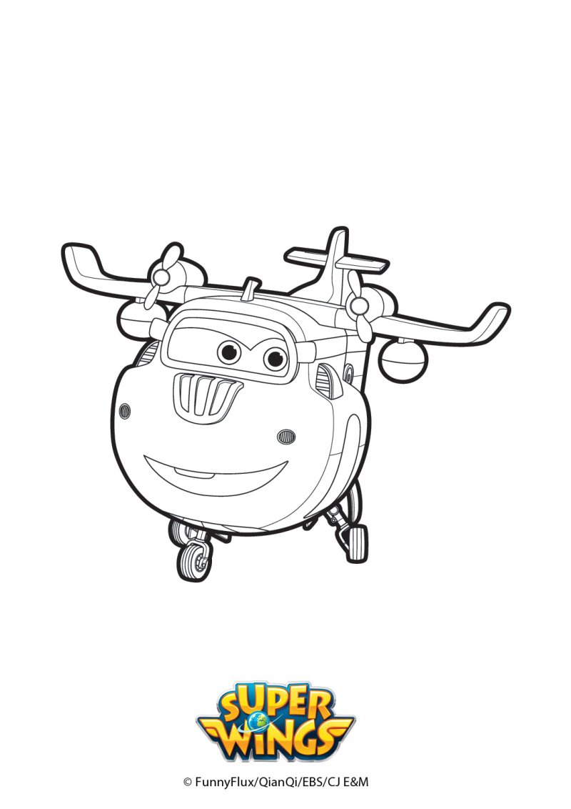 Coloriage de l'avion Donnie