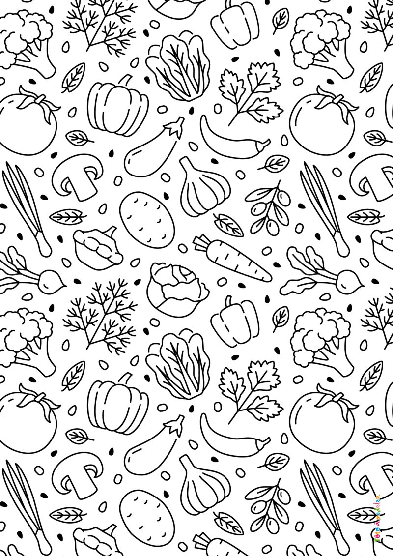 Coloriage de légumes #05