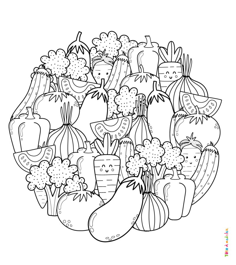 Coloriage de légumes #06