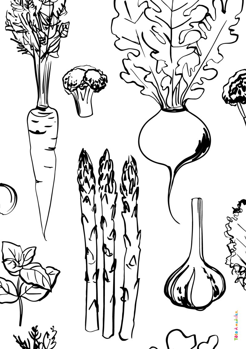 Coloriage de légumes #07