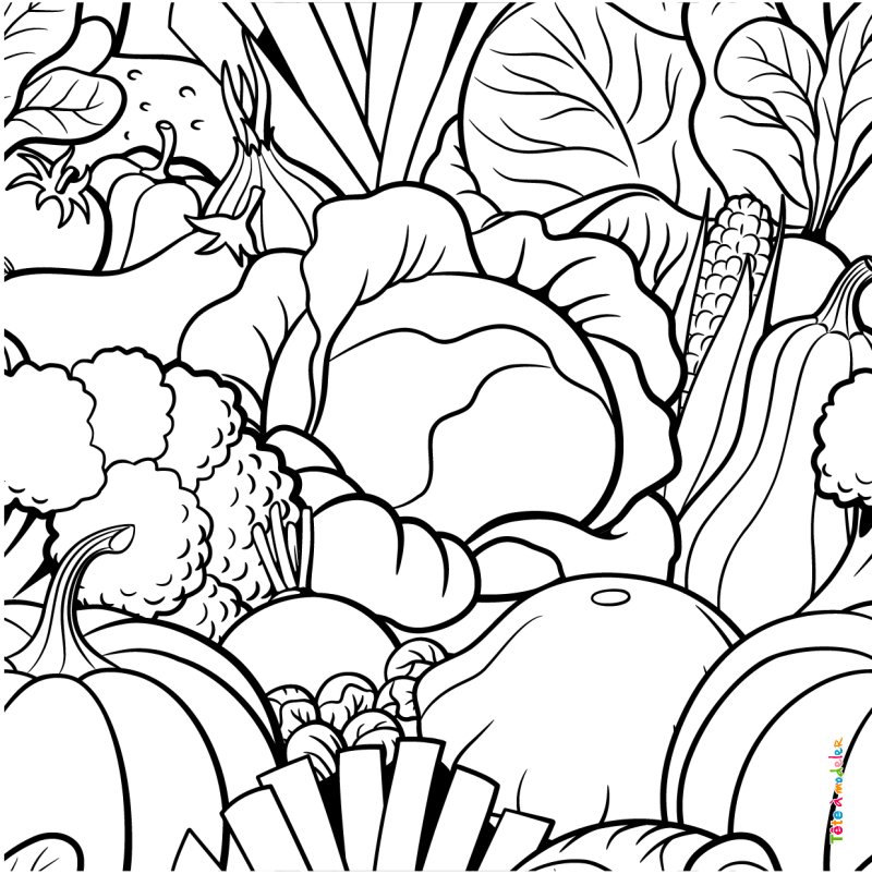 Coloriage de légumes #08
