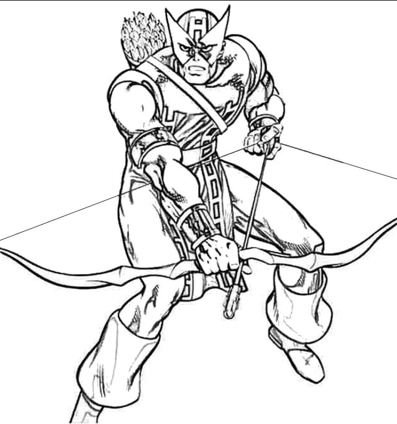 Coloriage de l'oeil de faucon
