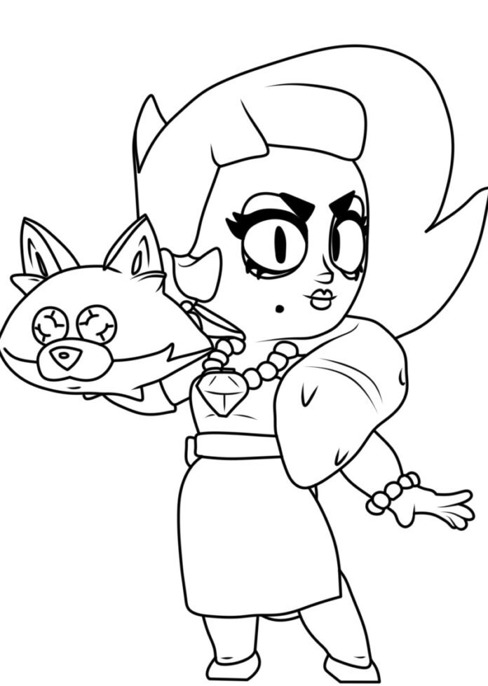 Coloriage de Lola dans Brawl Stars