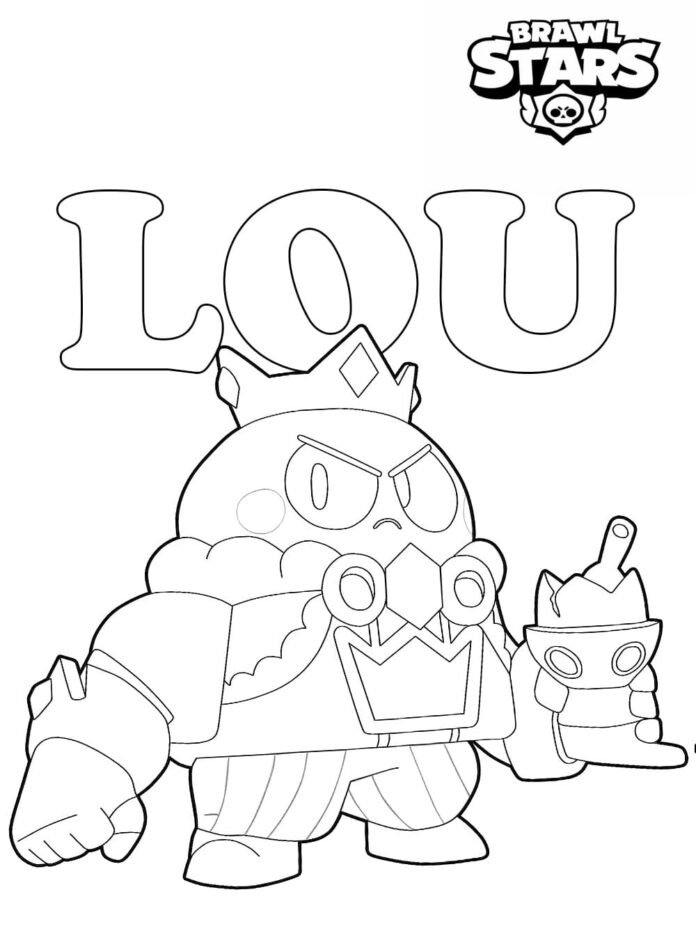 Coloriage de Lou dans Brawl Stars