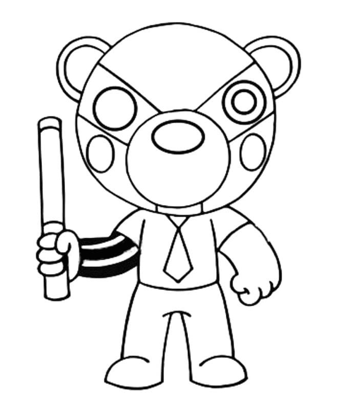 Coloriage de l'ours de Brawl Stars