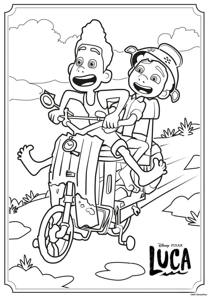 Coloriage de Luca 