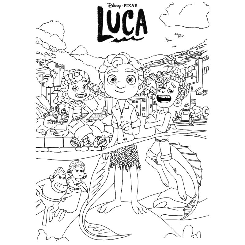 Coloriage de Luca de Disney