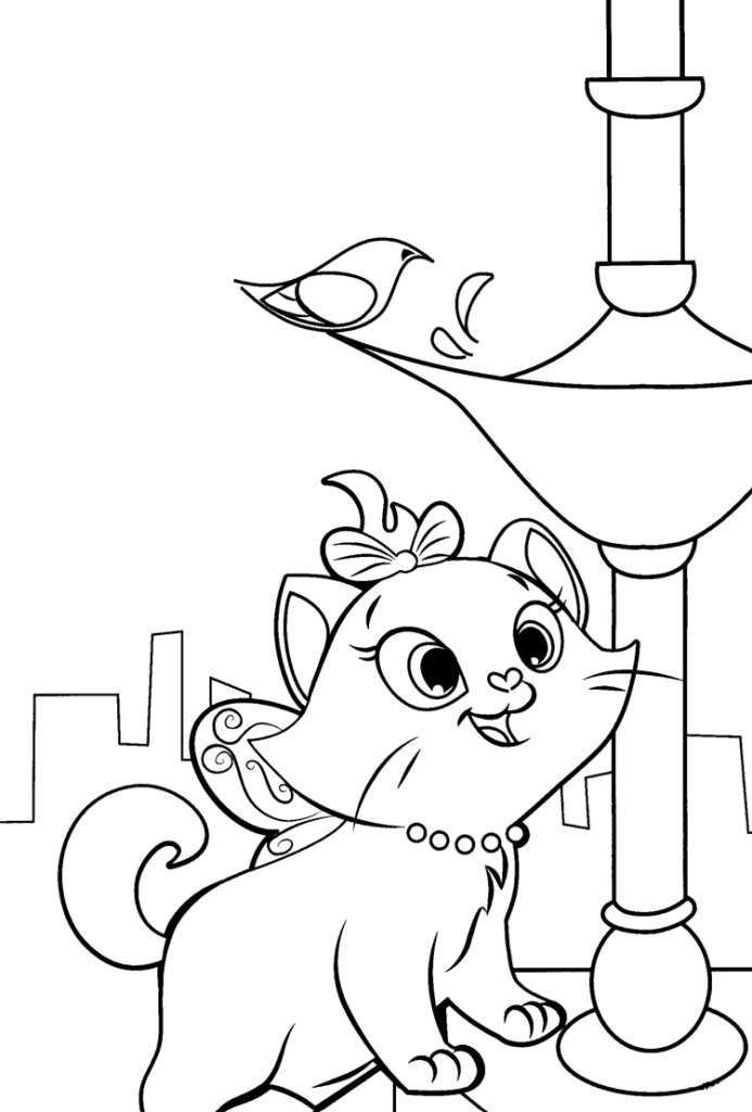 Coloriage de Marie gratuit à imprimer