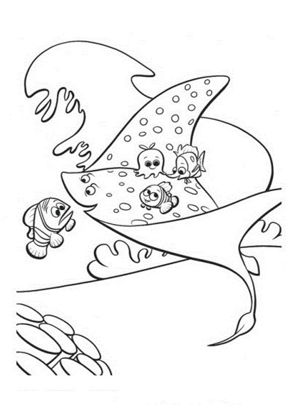 Coloriage de Mr Raie 