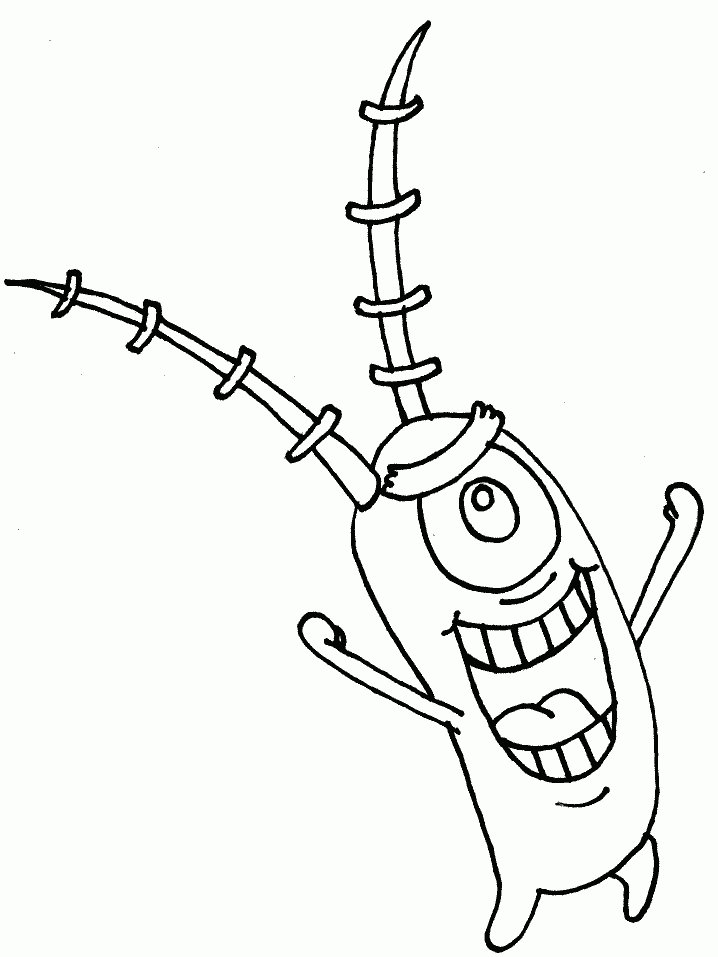 Coloriage de Plankton de Bob l'éponge