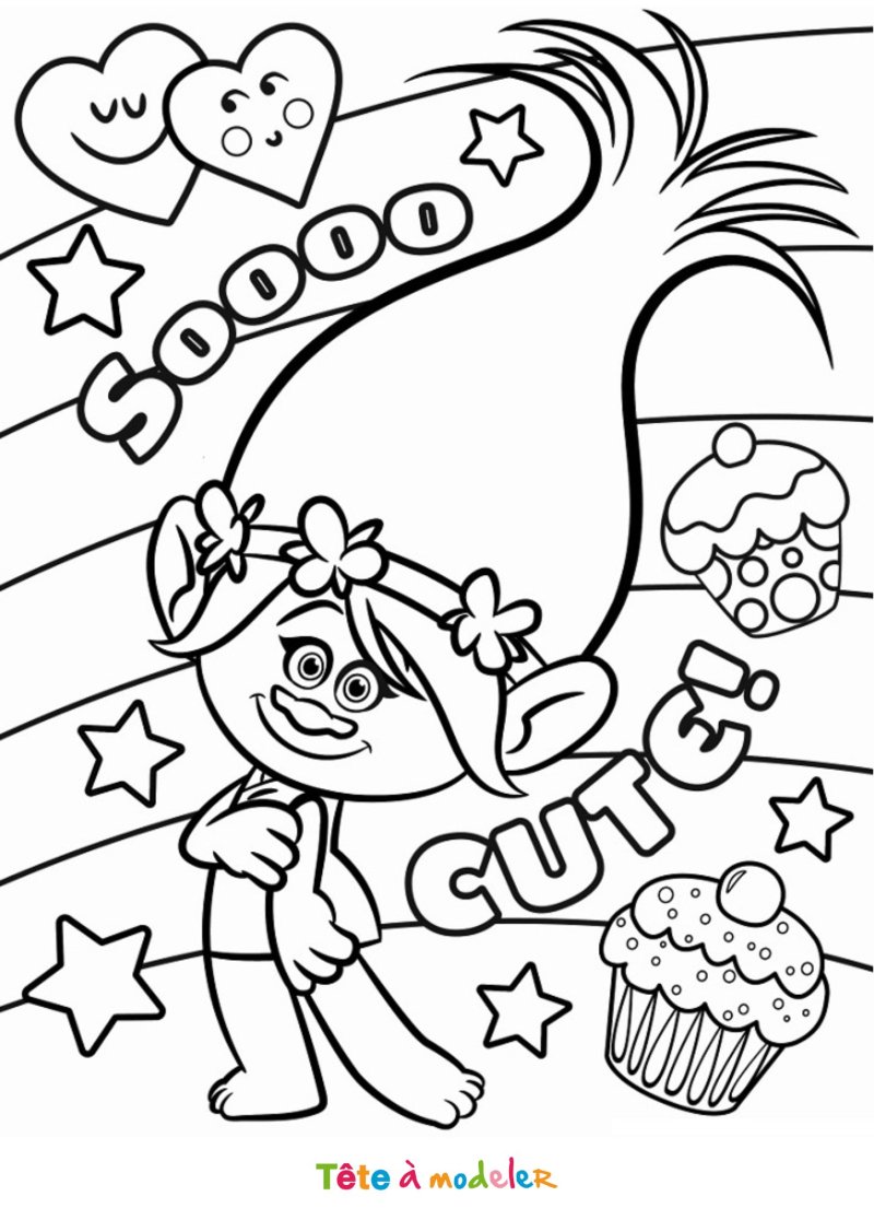 Coloriage de Poppy