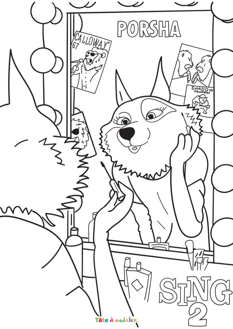 Coloriage de Porsha Crystal