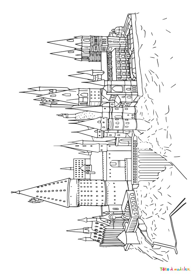 Coloriage de Poudlard