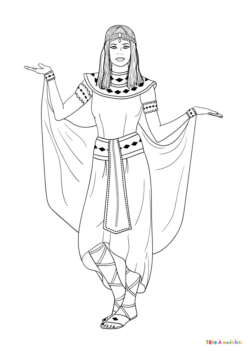 Coloriage de princesse #02