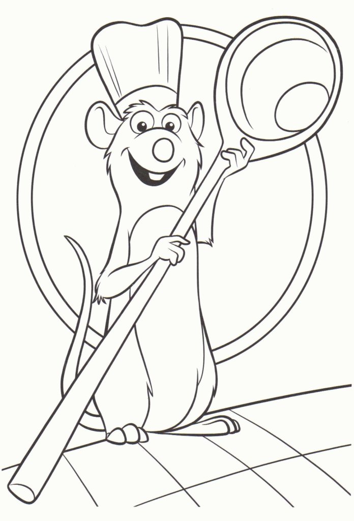 Coloriage de Ratatouille à imprimer