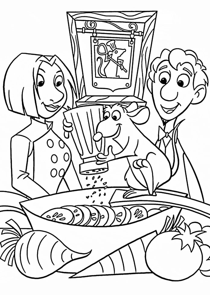 Coloriage de Ratatouille gratuit