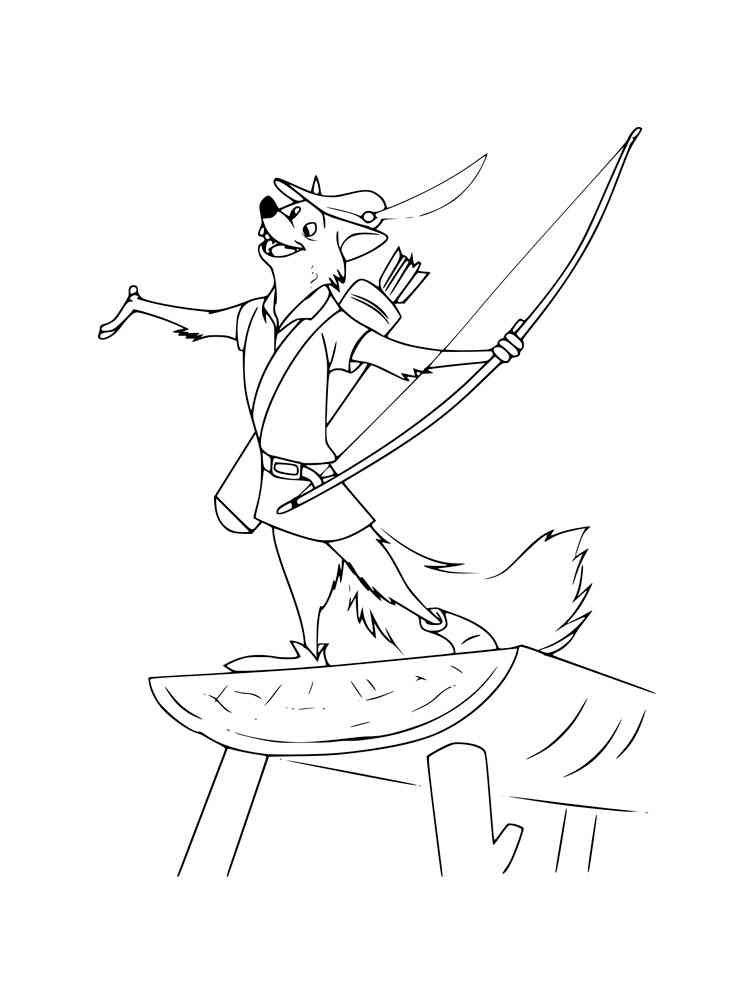 Coloriage de Robin des Bois facile